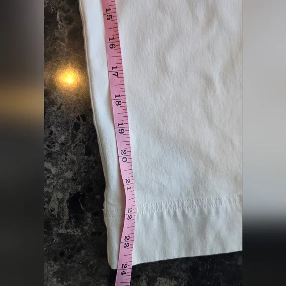 ▪️SPANX On-The-Go Cropped Wide Leg Pants in Classic White M Petite #93 - Picture 9 of 13